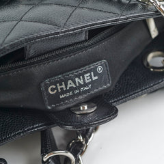 Chanel Caviar PST Petite Shopping Tote (Black)