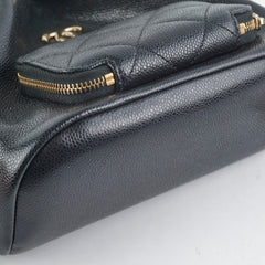 Chanel Drawstring Bucket Caviar Black