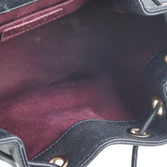Chanel Drawstring Bucket Caviar Black