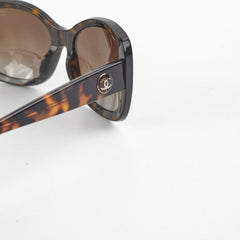 Chanel Tortoise Shell Squoval Sunglasses