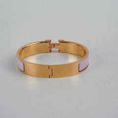 Hermes Clic H Bracelet GM Size - Rose Dragree