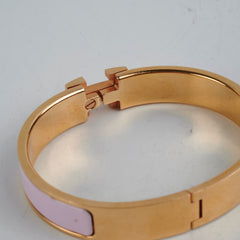 Hermes Clic H Bracelet GM Size - Rose Dragree