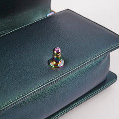 Chanel Small Iridescent Green Goatskin Boy