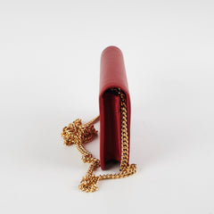 Gucci Red Wallet On Chain Woc