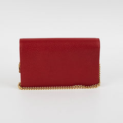 Gucci Red Wallet On Chain Woc