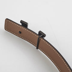 Hermes Ceinture Mini Constance Reversible Sift/Epsom Belt 24 So Black (Size 80) - Black/Etoupe