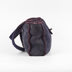 Chanel Vintage Suede Tote Navy