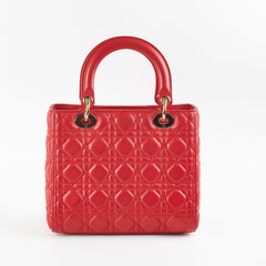 Dior Medium Lady Dior Red
