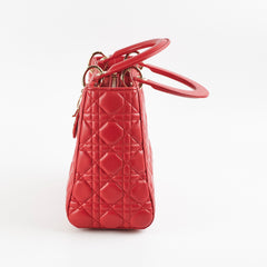 Dior Medium Lady Dior Red