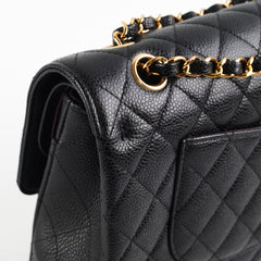 Chanel Caviar Medium/Large Double Classic Flap Black 2022