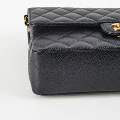 Chanel Caviar Medium/Large Double Classic Flap Black 2022