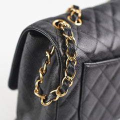 Chanel Jumbo Classic Single Flap Caviar Black