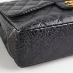 Chanel Jumbo Classic Single Flap Caviar Black