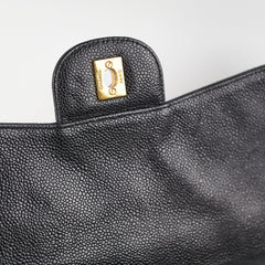 Chanel Jumbo Classic Single Flap Caviar Black