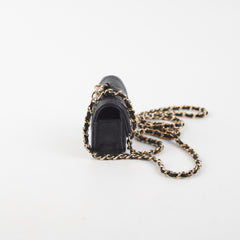 Chanel Quilted Caviar Airpod Case Black