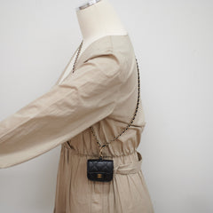 Chanel Quilted Caviar Airpod Case Black