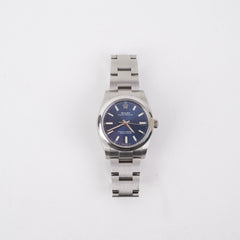 Rolex Oyster Pepetual 34mm Watch Blue