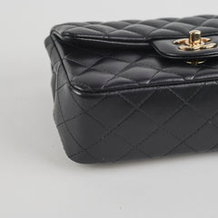 Chanel Mini Rectangular Lambskin Black Crossbody Bag