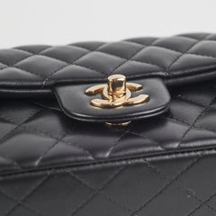 Chanel Mini Rectangular Lambskin Black Crossbody Bag