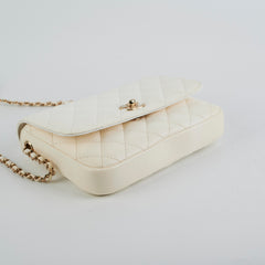Chanel Two Colour Side - Packs Bag White/Black