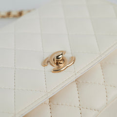 Chanel Two Colour Side - Packs Bag White/Black