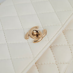 Chanel Two Colour Side - Packs Bag White/Black