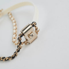 Chanel Two Colour Side - Packs Bag White/Black