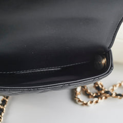Chanel Two Colour Side - Packs Bag White/Black