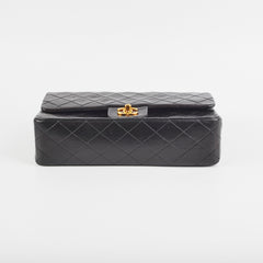 Chanel Vintage M/L Classic Flap Lambskin Black- Series 2