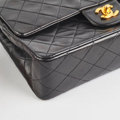 Chanel Vintage M/L Classic Flap Lambskin Black- Series 2