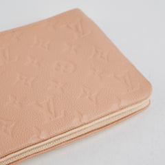 Louis Vuitton Double Zip Pochette Beige/Cream