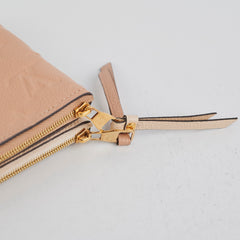 Louis Vuitton Double Zip Pochette Beige/Cream