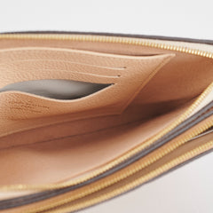 Louis Vuitton Double Zip Pochette Beige/Cream