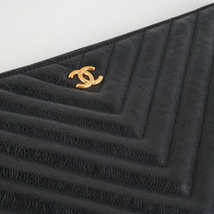Chanel Large O Case Goatskin Black