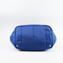 Prada Tessuto Blue Bomber Tote
