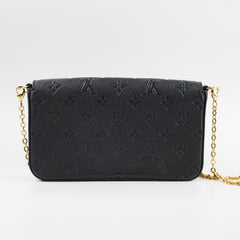 Louis Vuitton Pochette Felice Black Empreinte
