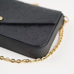 Louis Vuitton Pochette Felice Black Empreinte