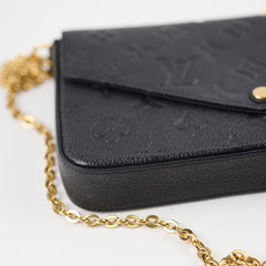 Louis Vuitton Pochette Felice Black Empreinte