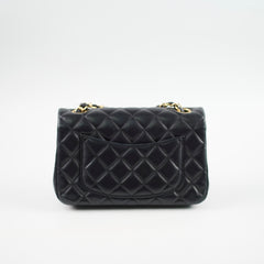 Chanel Mini Rectangle Black Lambskin Serial 23