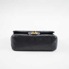 Chanel Mini Rectangle Black Lambskin Serial 23