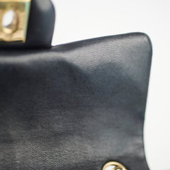 Chanel Mini Rectangle Black Lambskin Serial 23