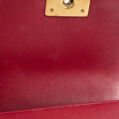 Chanel Small Boy Lambskin Burgundy 19 Series
