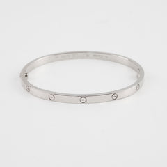 Cartier Free Love Gold Bracelet Small Model White Gold Size 16