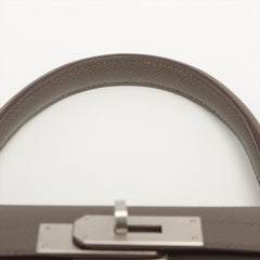 Hermes Special Order Kelly 28 Epsom Etain/Vert Fonce Stamp Y (2020)
