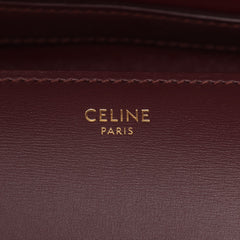 Celine Teen Box Bag Burgandy