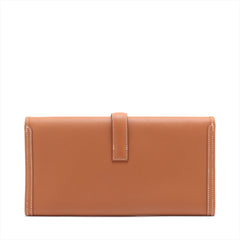 Hermes Jige Clutch Gold