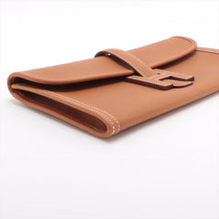 Hermes Jige Clutch Gold