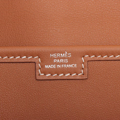 Hermes Jige Clutch Gold