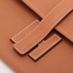 Hermes Jige Clutch Gold