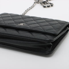 Chanel Caviar Black Wallet on Chain WOC